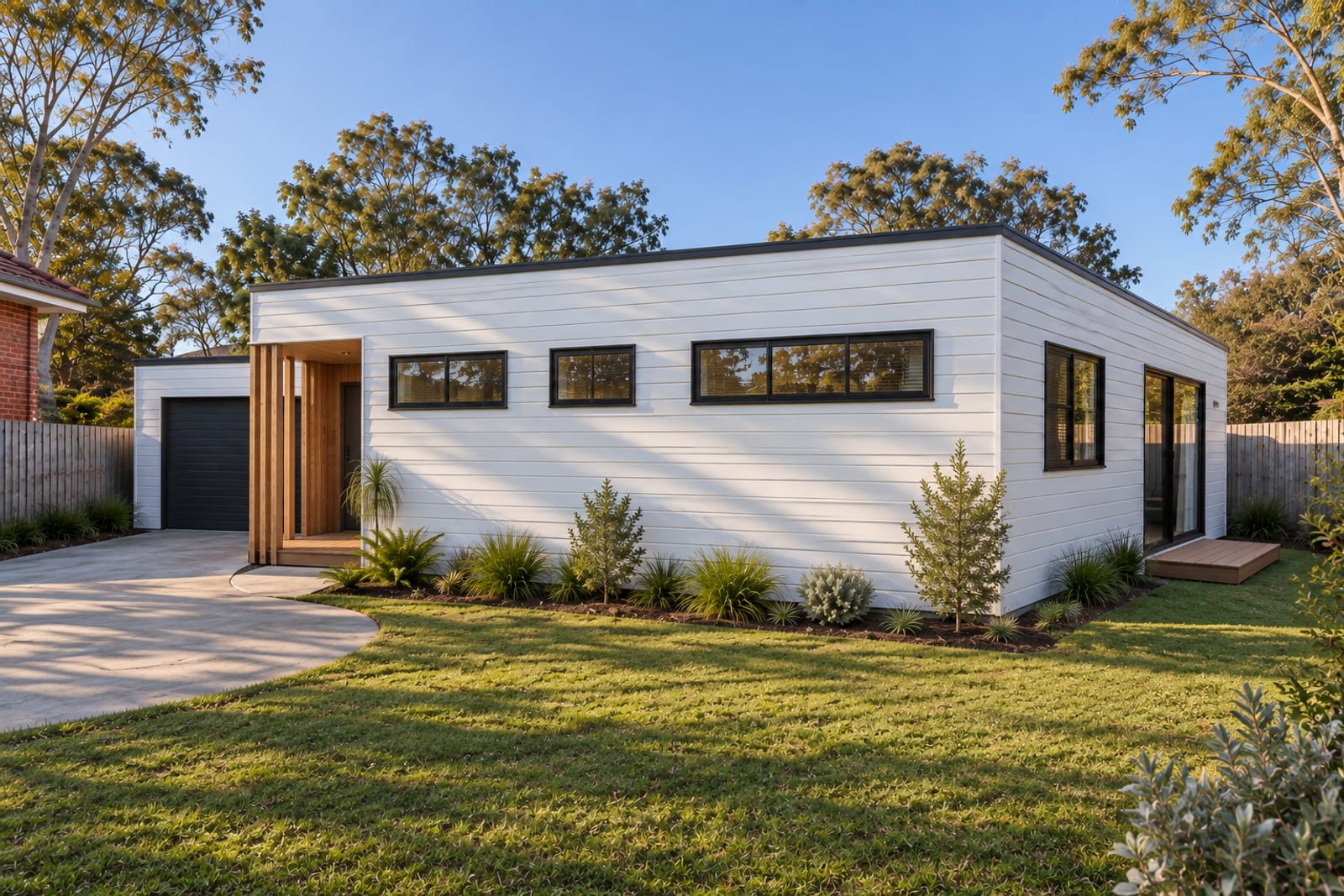 Walk-around, 30° — Horizontal weatherboard