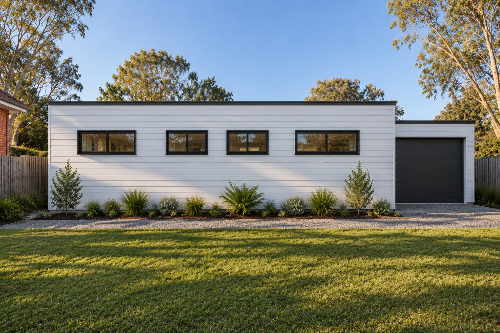 Walk-around, 180° — Horizontal weatherboard