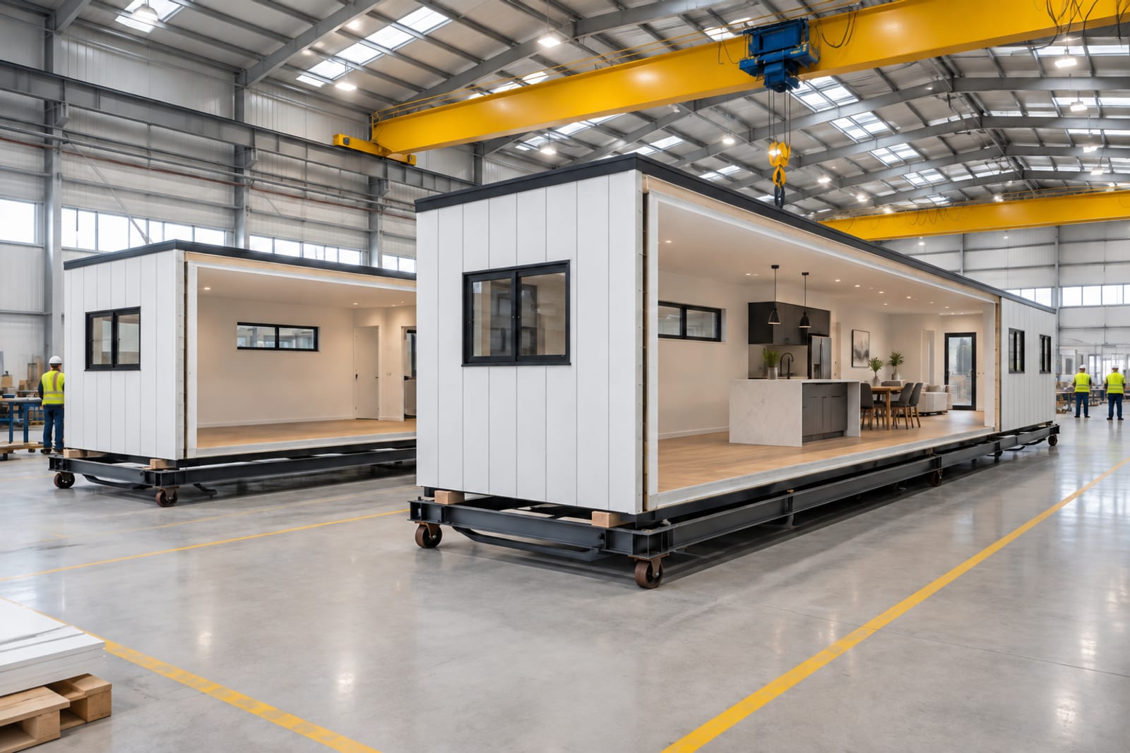 Modules in the factory — Vertical board