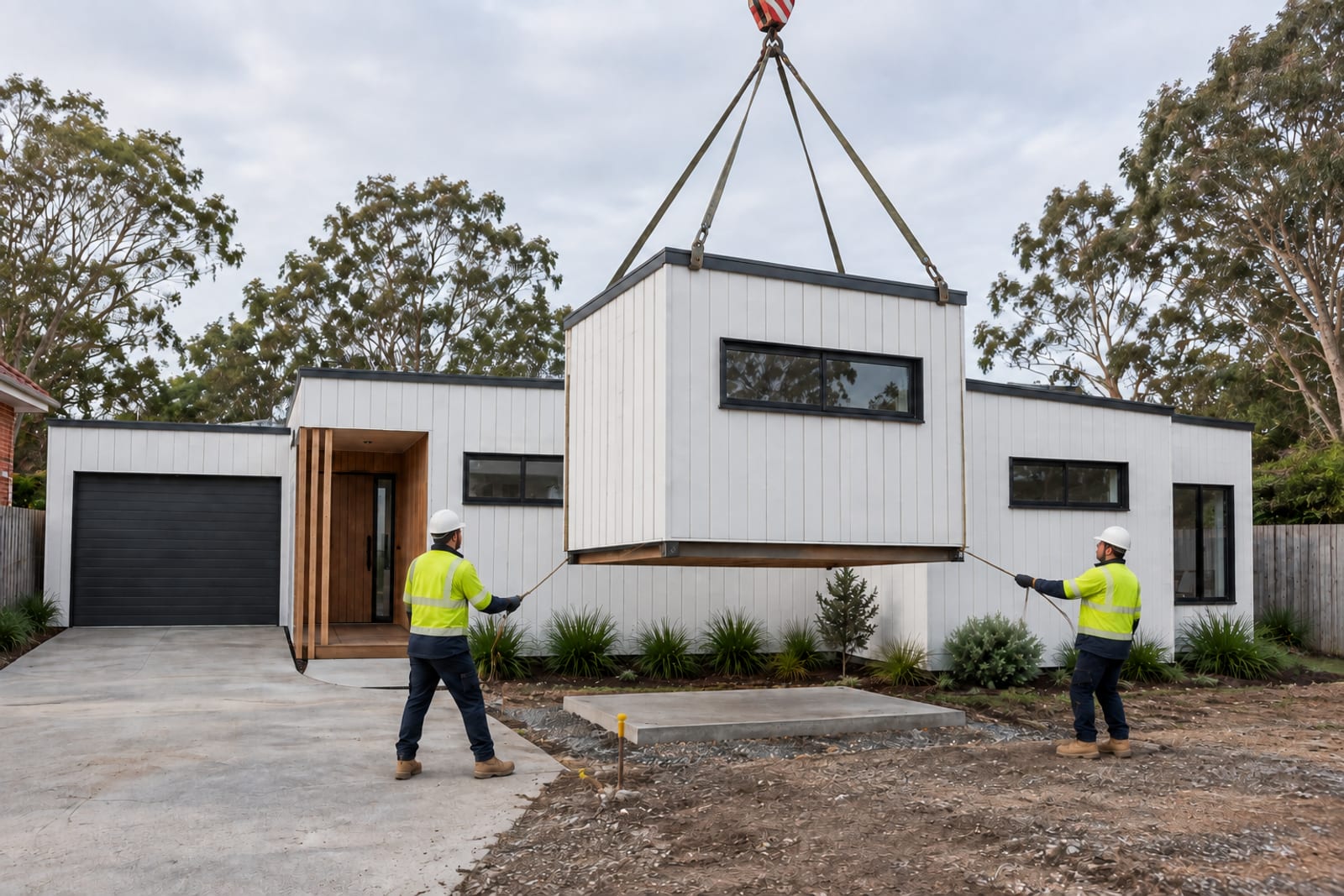 Setting the bay pod — Vertical board