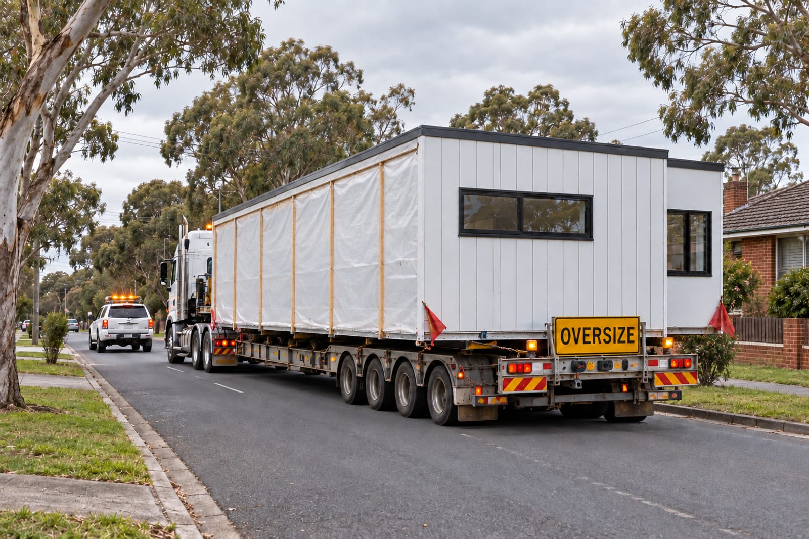 Oversize, with a pilot — Vertical board