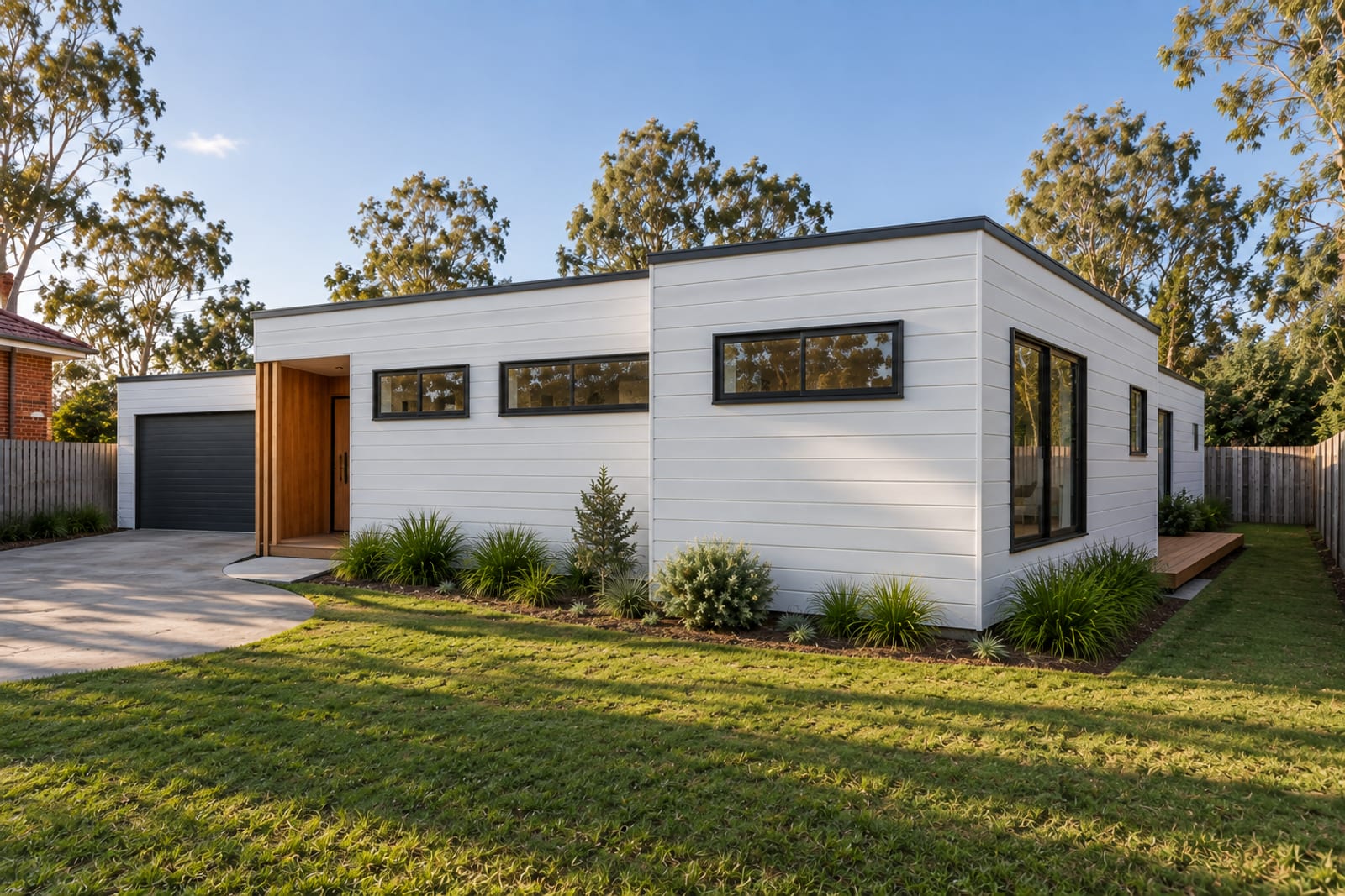 Walk-around, 30° — Horizontal weatherboard