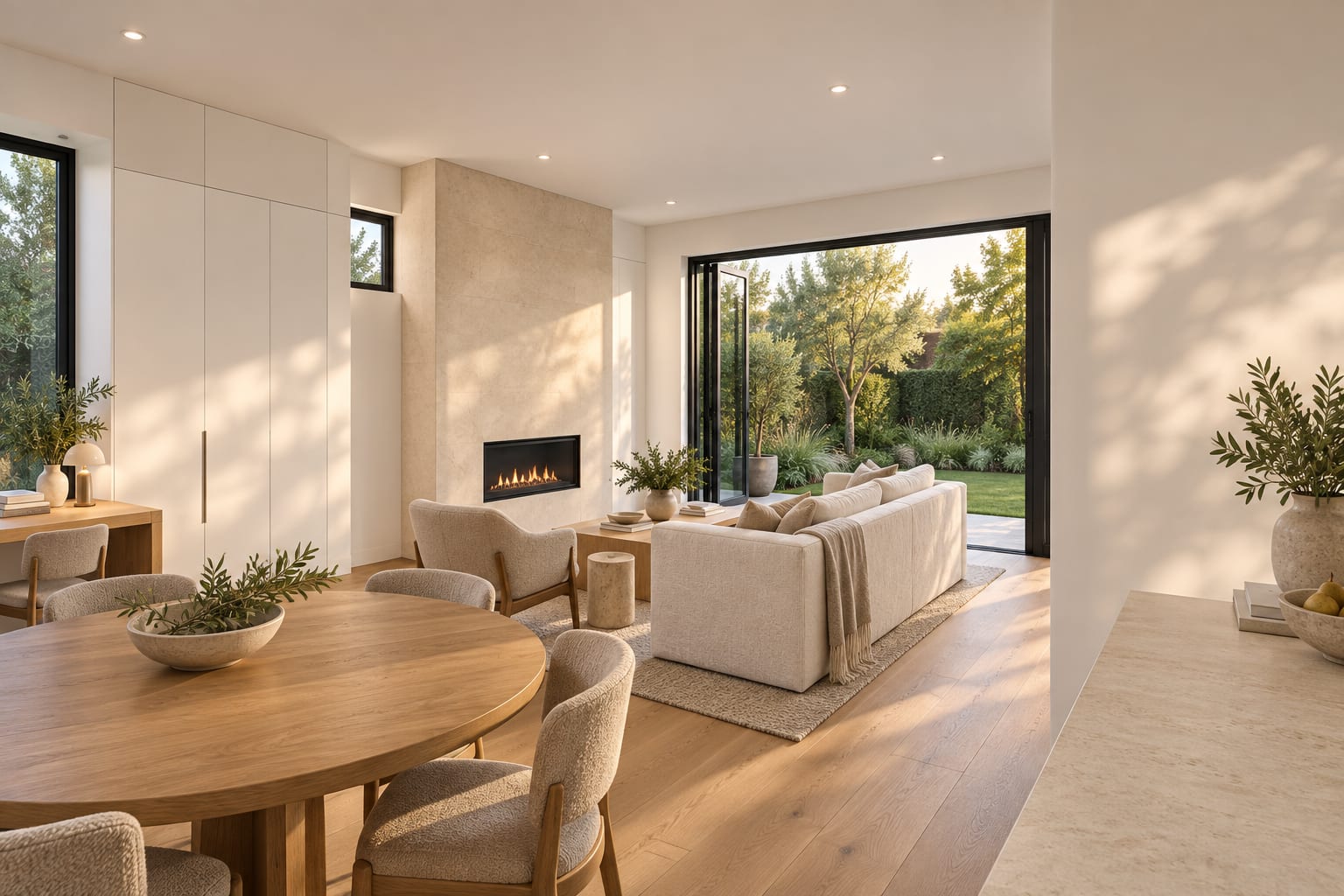 A 33.4 m² great room