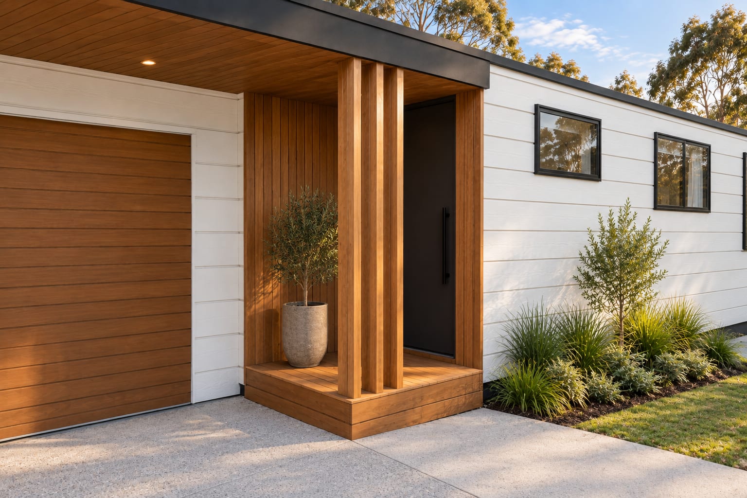 Garage to porch: 4.3 m
