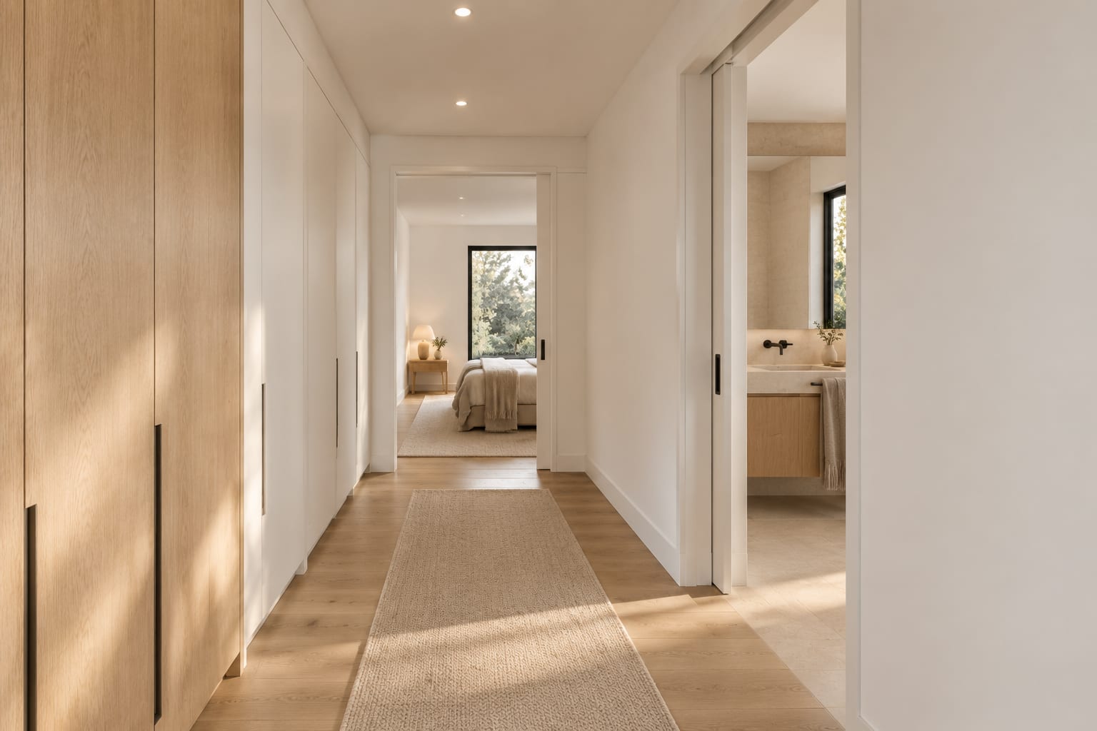 A hotel-style suite