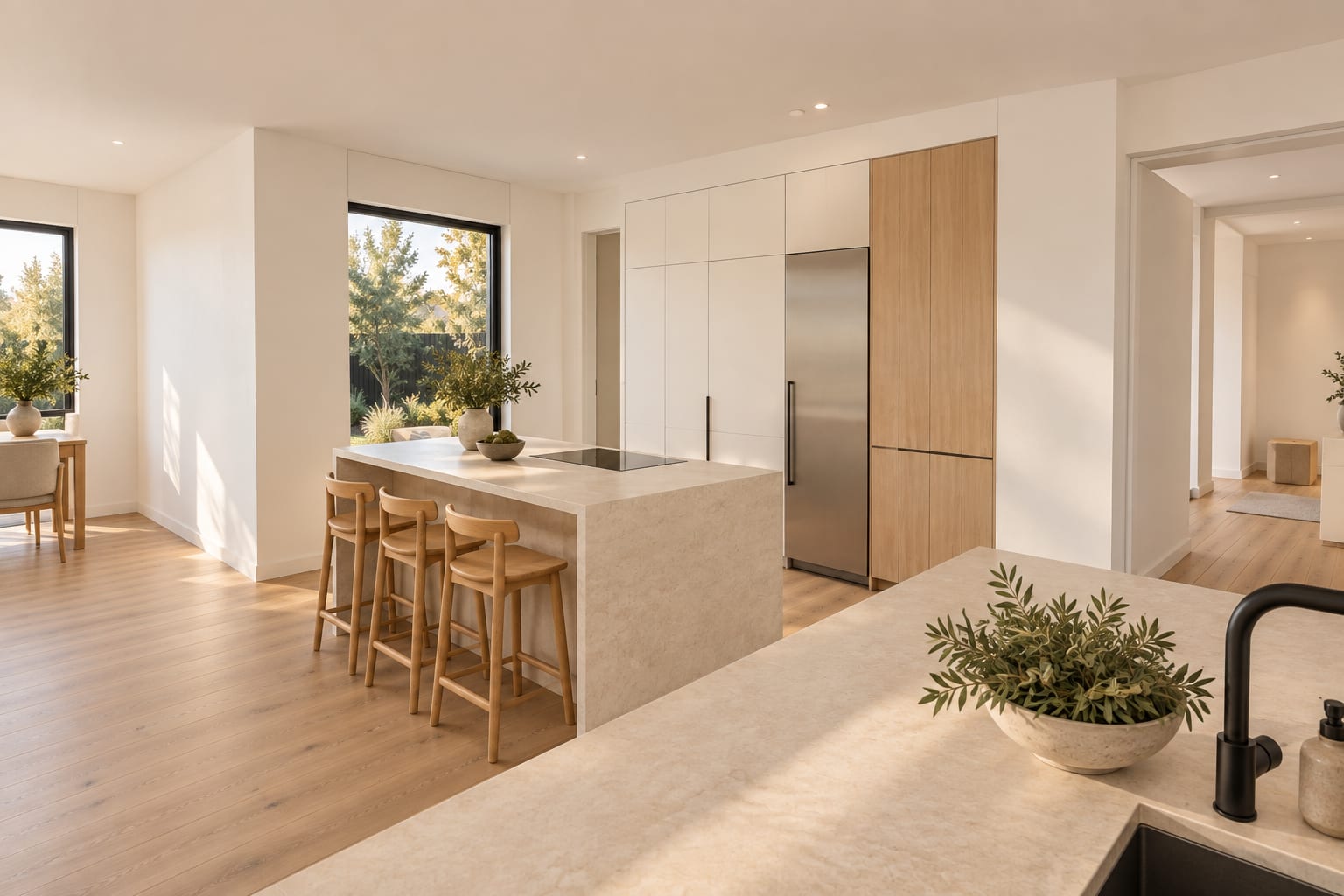 The kitchen.