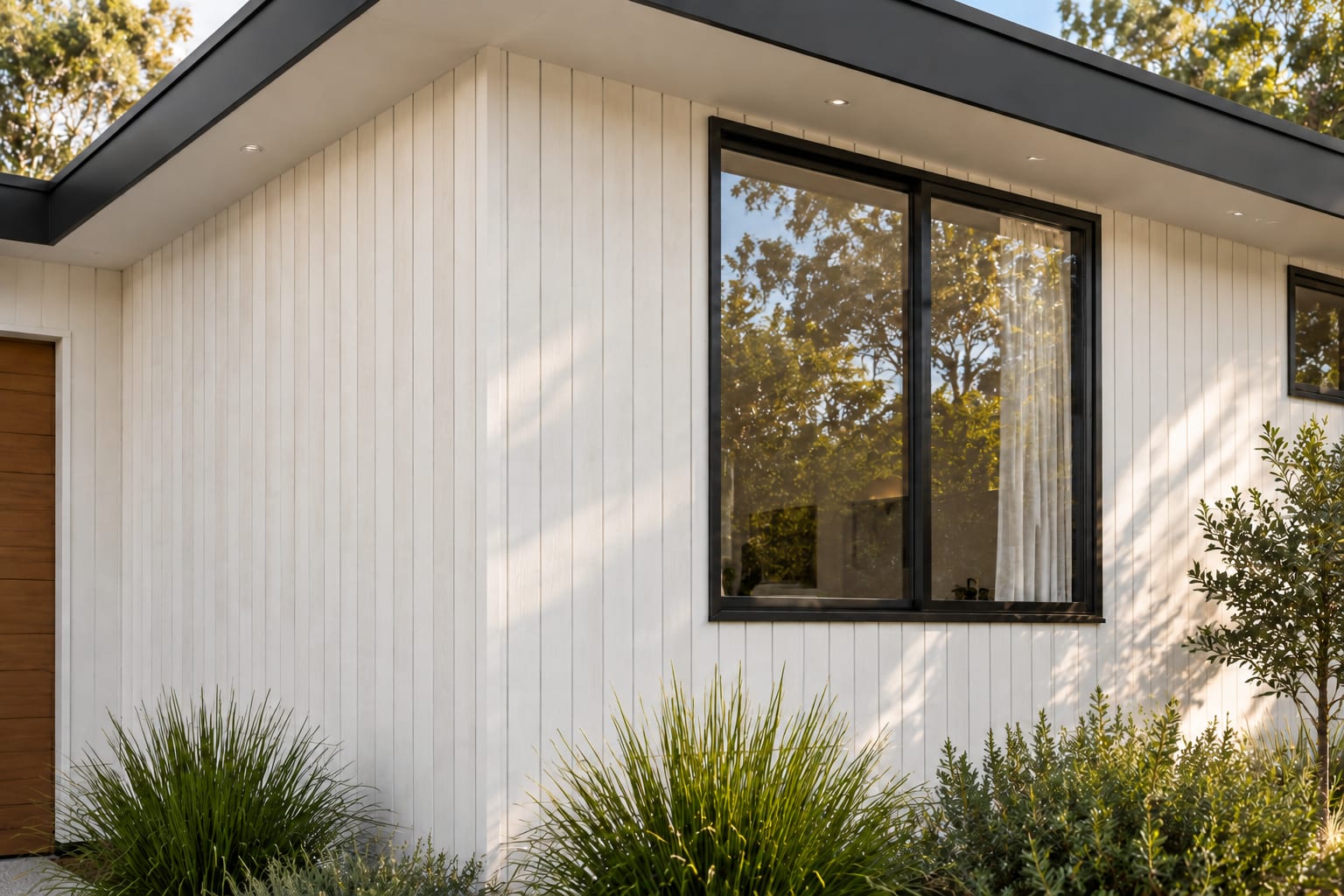 Boards, frame, fascia. — Vertical boards
