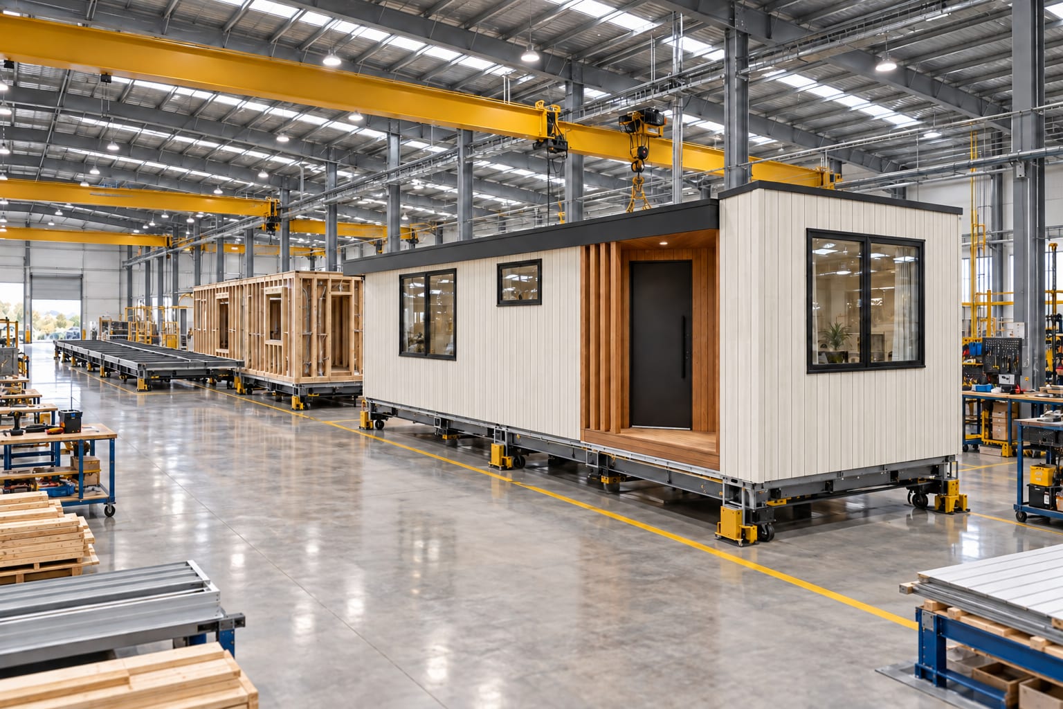The module line. — Vertical boards