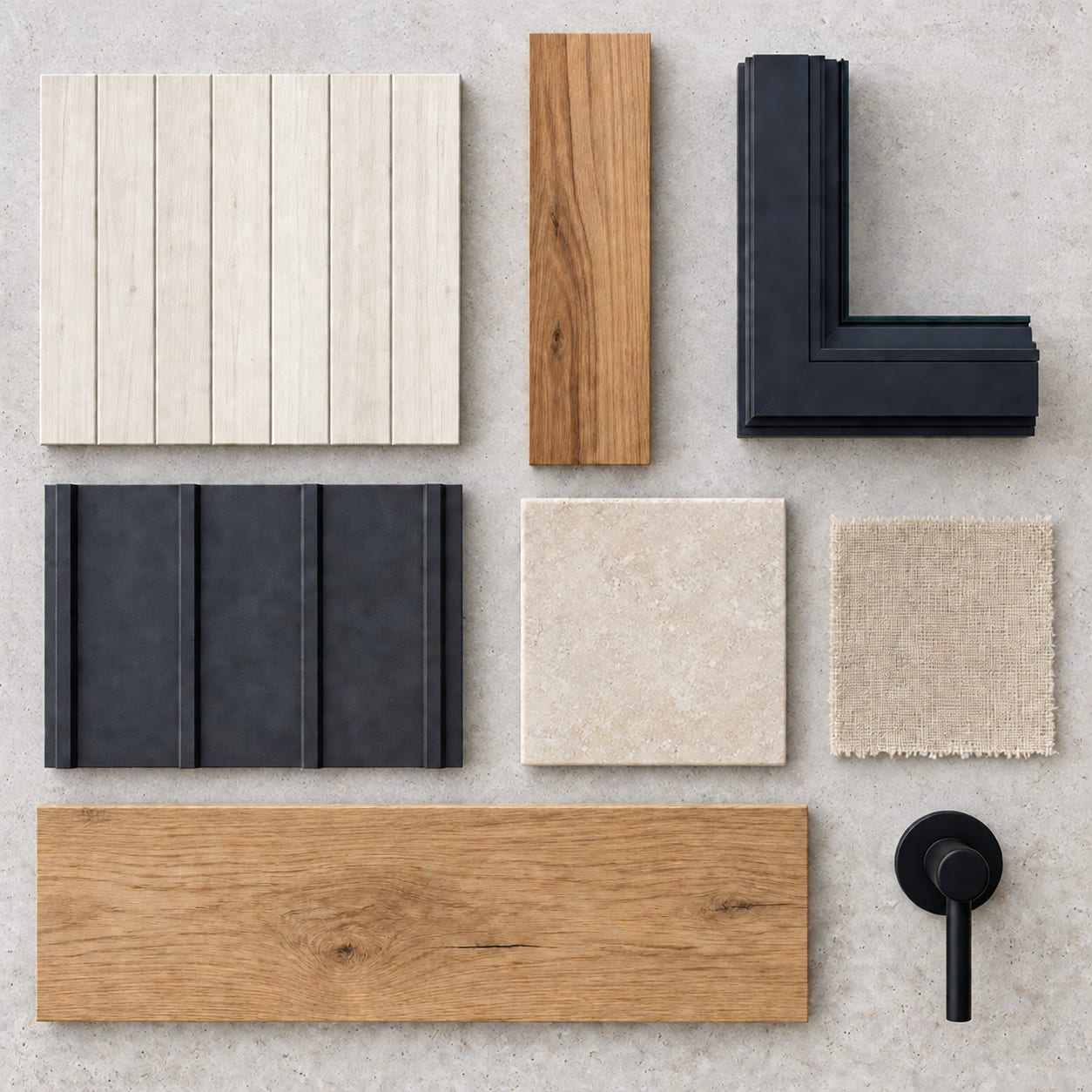 The palette. — Vertical boards