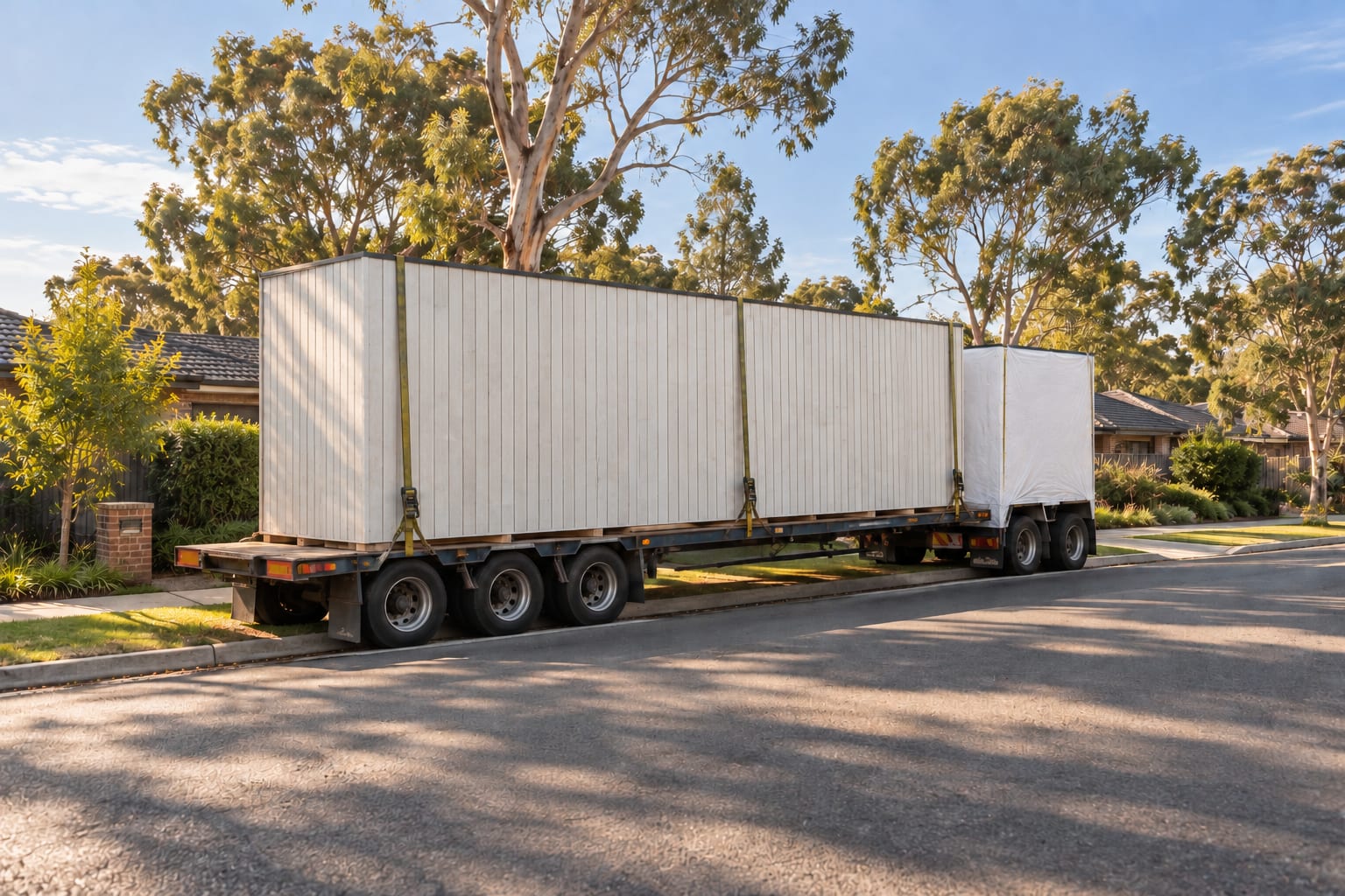 One module, one legal load. — Vertical boards